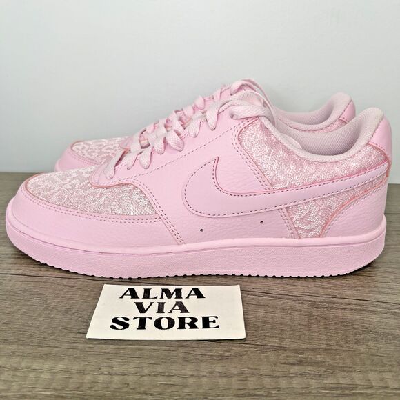 Nike Court Vision Low Pink Lace Foam HJ5846-600 Viral Women’s US Sz 9 - Picture 2 of 8